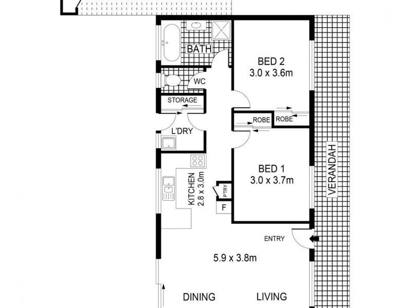 2 Trumble Street, Eaglehawk VIC 3556 Floorplan