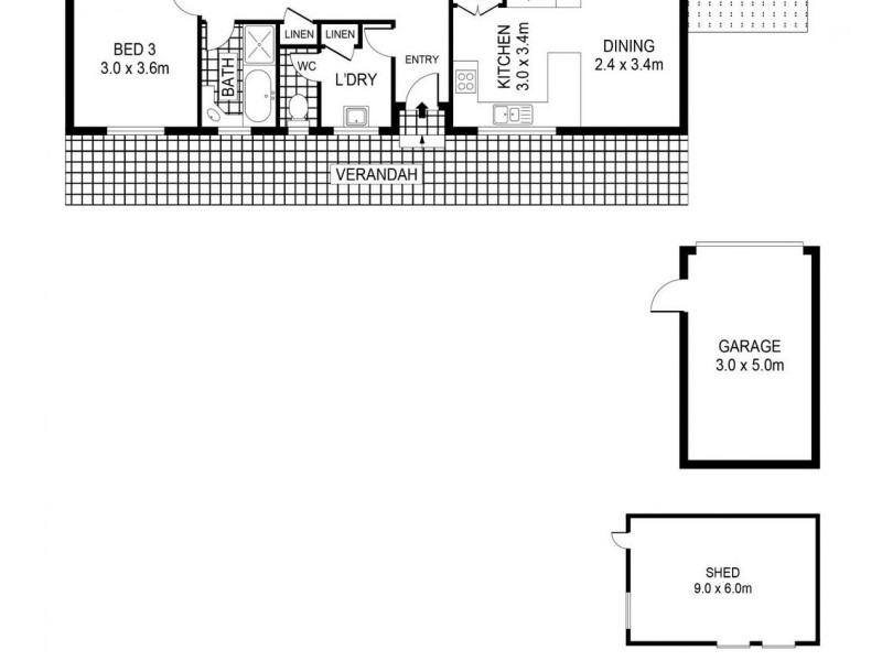 3 Collins Street, Kangaroo Flat VIC 3555 Floorplan