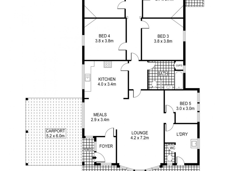 47 Hamlet Street, Quarry Hill VIC 3550 Floorplan