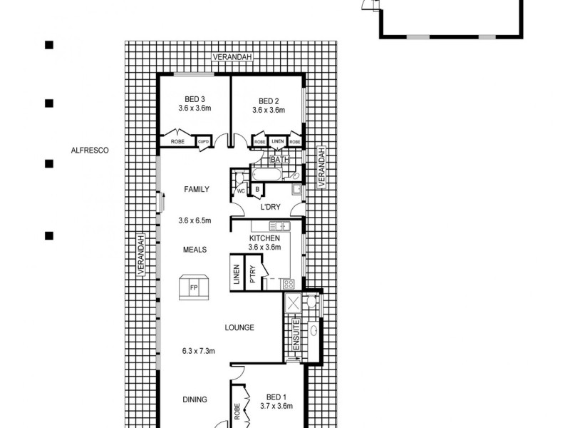 1 Alma Court, Kangaroo Flat VIC 3555 Floorplan