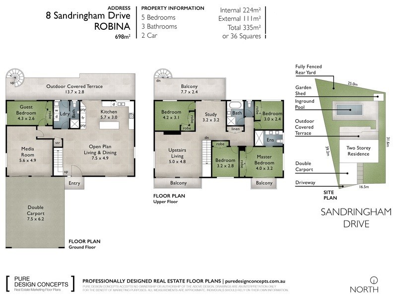 8 Sandringham Drive, Robina QLD 4226 Floorplan