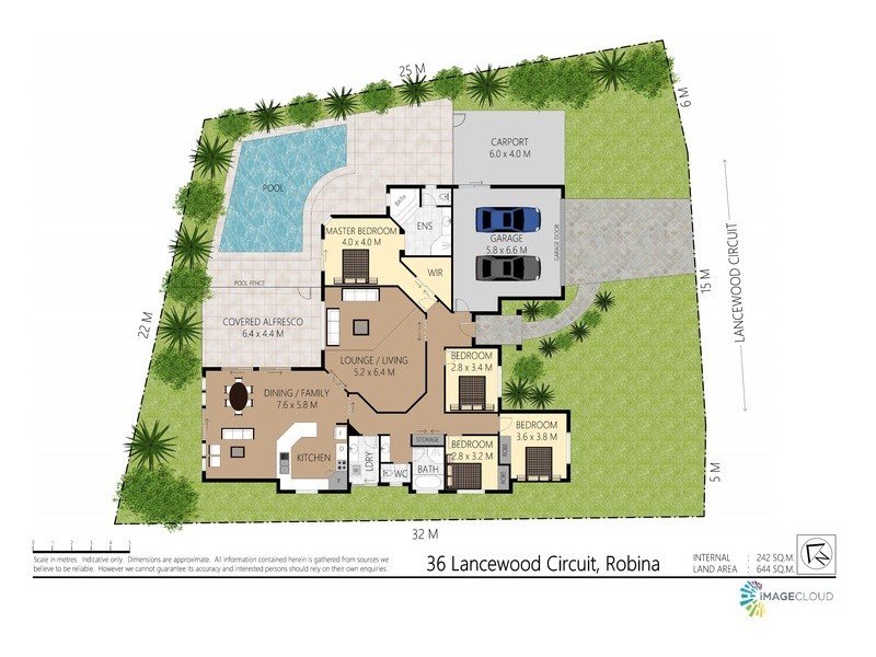 36 Lancewood Circuit, Robina QLD 4226 Floorplan