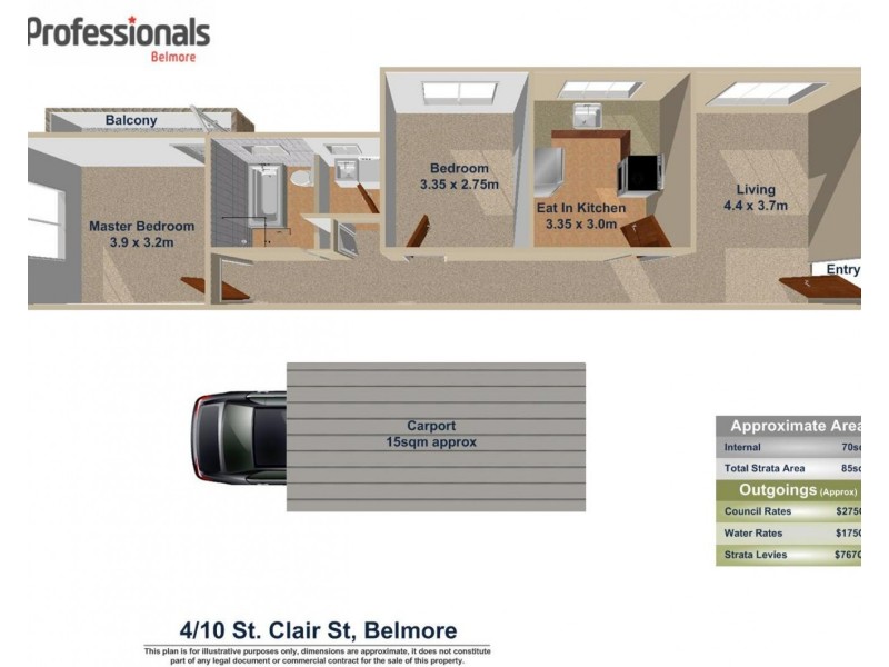 4/10 St Clair Street, Belmore NSW 2192 Floorplan