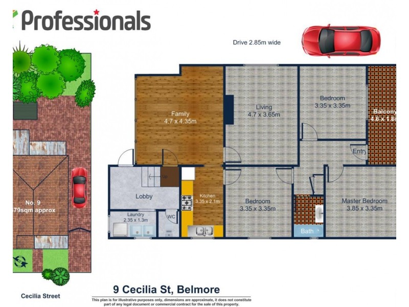 9 Cecilia Street, Belmore NSW 2192 Floorplan