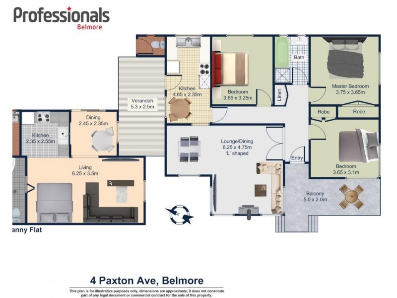 4 Paxton Avenue, Belmore NSW 2192 Floorplan