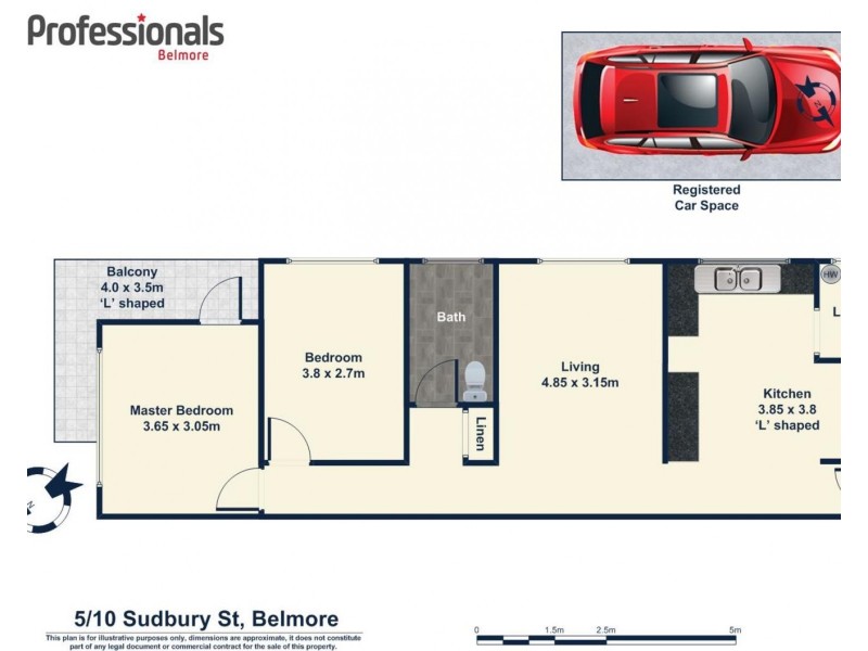 5/10 Sudbury Street, Belmore NSW 2192 Floorplan