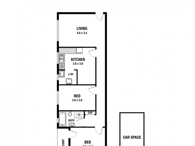 2/14 St Clair Street, Belmore NSW 2192 Floorplan