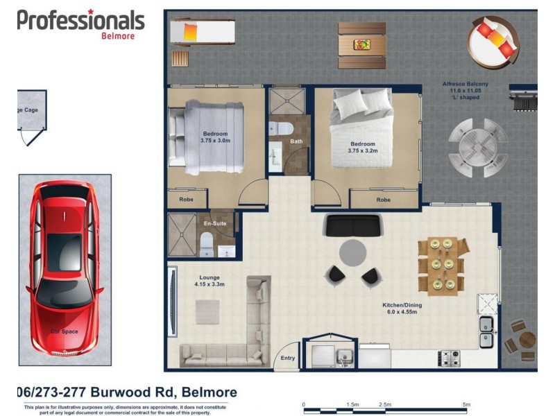 206/273-277 Burwood Road, Belmore NSW 2192 Floorplan