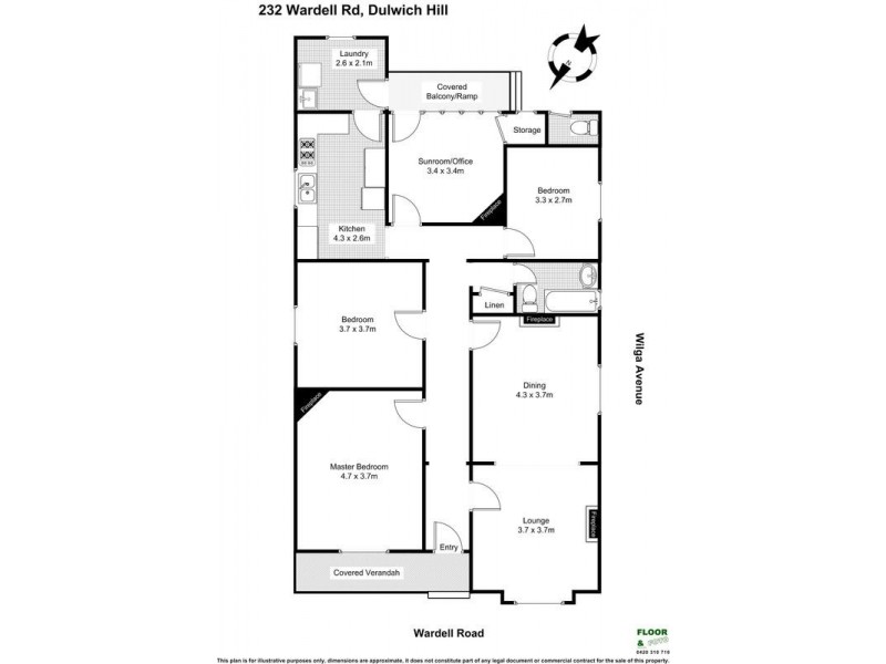 232 Wardell Road, Dulwich Hill NSW 2203 Floorplan