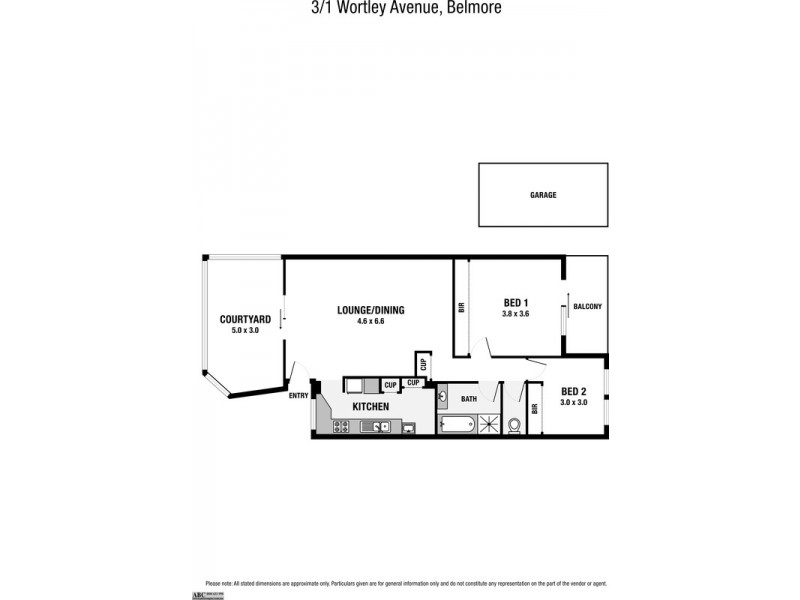 3/1 Wortley Avenue, Belmore NSW 2192 Floorplan