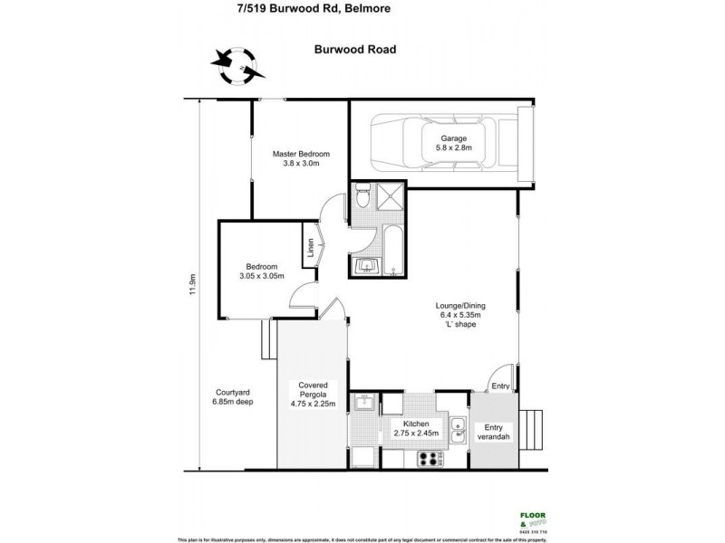 7/519 Burwood  Road, Belmore NSW 2192 Floorplan