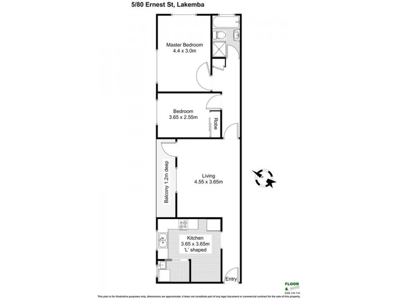 5/80 Ernest Street, Lakemba NSW 2195 Floorplan