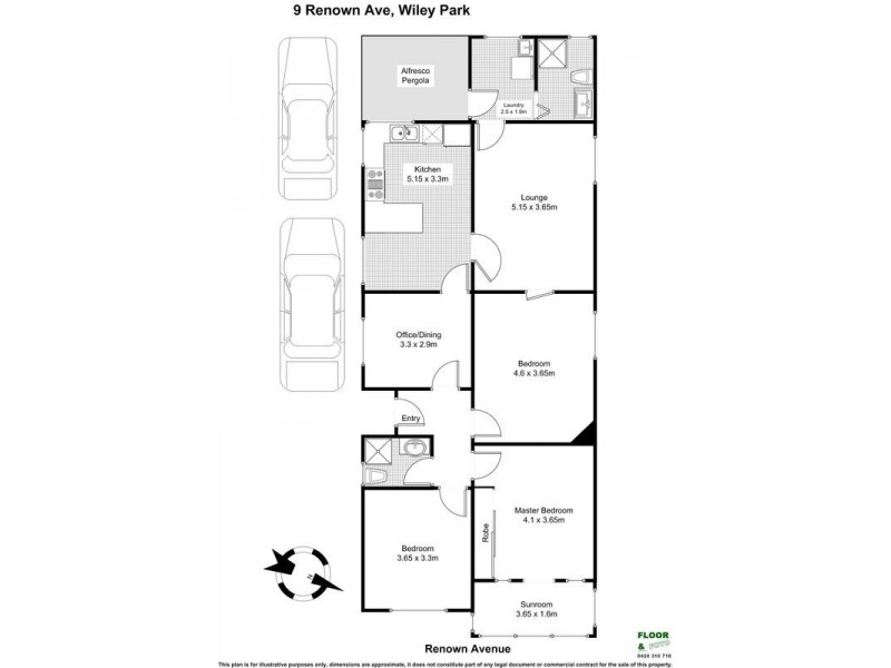 9 Renown Avenue, Wiley Park NSW 2195 Floorplan