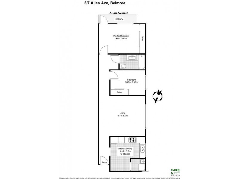 6/7 Allan Avenue, Belmore NSW 2192 Floorplan
