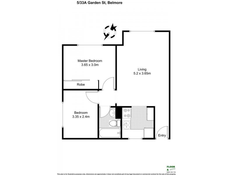 5/33a Garden Street, Belmore NSW 2192 Floorplan