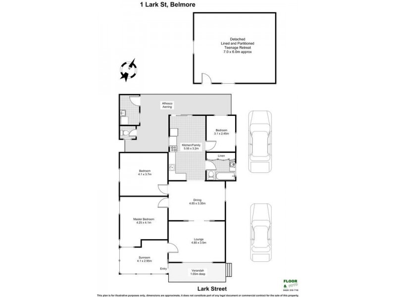 1 Lark Street, Belmore NSW 2192 Floorplan
