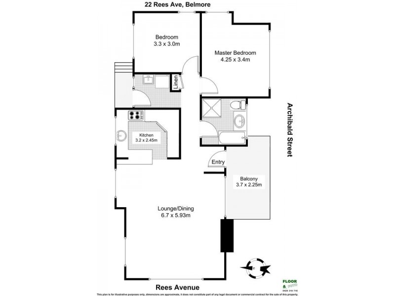 22 Rees Avenue, Belmore NSW 2192 Floorplan