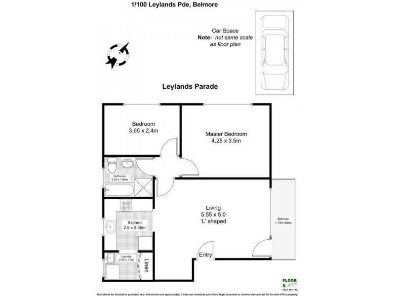 1/100 Leylands Parade, Belmore NSW 2192 Floorplan