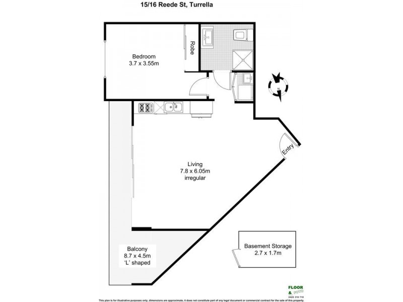 15/16 Reede Street, Turrella NSW 2205 Floorplan