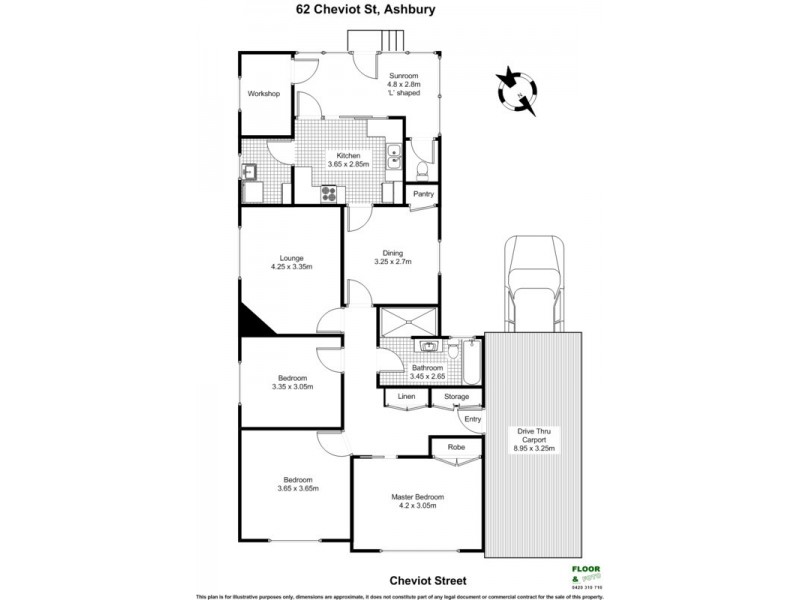 62 Cheviot Street, Ashbury NSW 2193 Floorplan