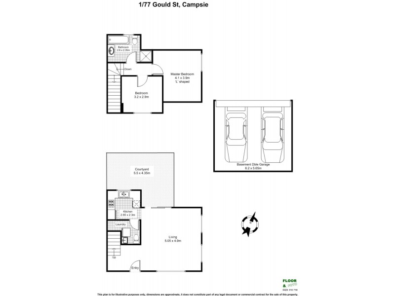 1, 2, 3, 4/77 Gould Street, Campsie NSW 2194 Floorplan