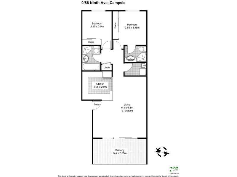 9/86-88 Ninth Avenue, Campsie NSW 2194 Floorplan