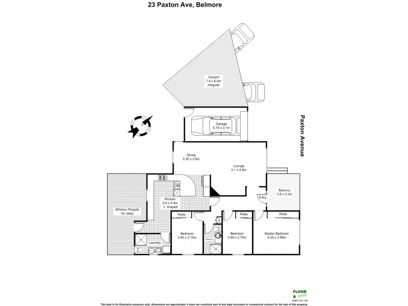 23 Paxton Avenue, Belmore NSW 2192 Floorplan