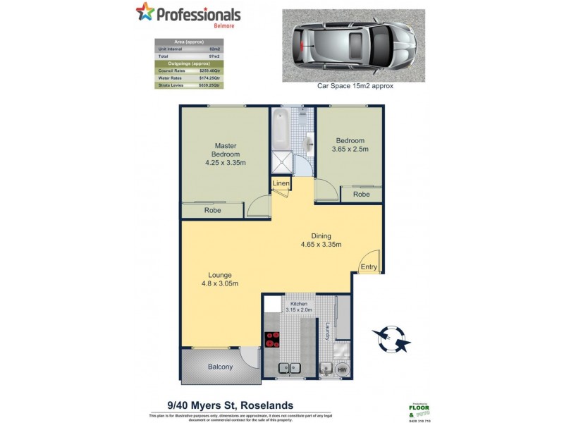 9/40 Myers Street, Roselands NSW 2196 Floorplan