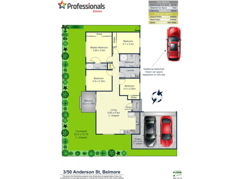 3/50 Anderson Street, Belmore NSW 2192 Floorplan