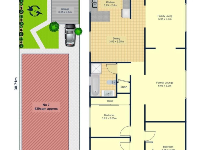 7 Tudor Street, Belmore NSW 2192 Floorplan