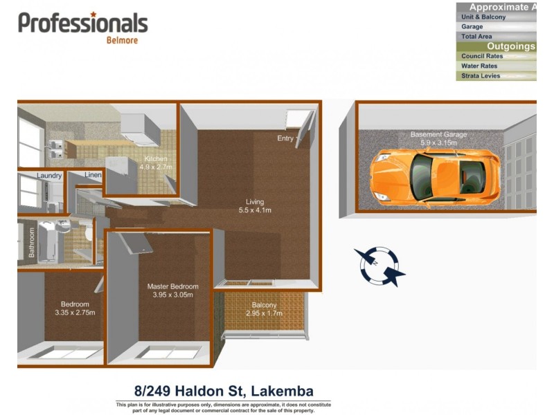 8/249 Haldon Street, Lakemba NSW 2195 Floorplan
