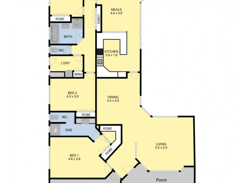 12 Pell Crescent, Mooroopna VIC 3629 Floorplan