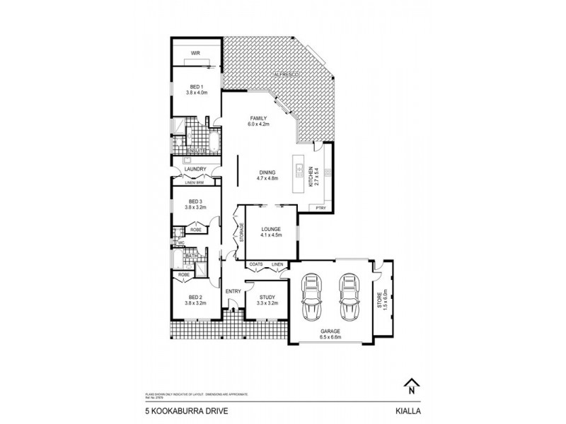5 Kookaburra Drive, Kialla VIC 3631 Floorplan