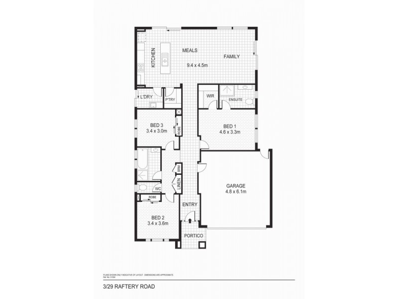 3/29 Raftery Road, Kialla VIC 3631 Floorplan