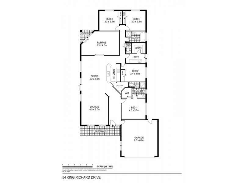 54 King Richard Drive, Shepparton VIC 3630 Floorplan