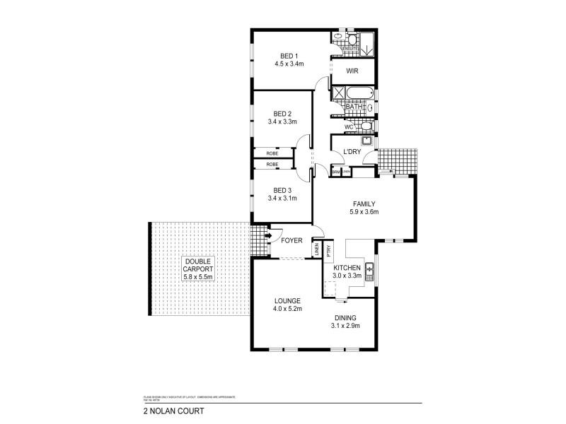 2 Nolan Court, Shepparton VIC 3630 Floorplan