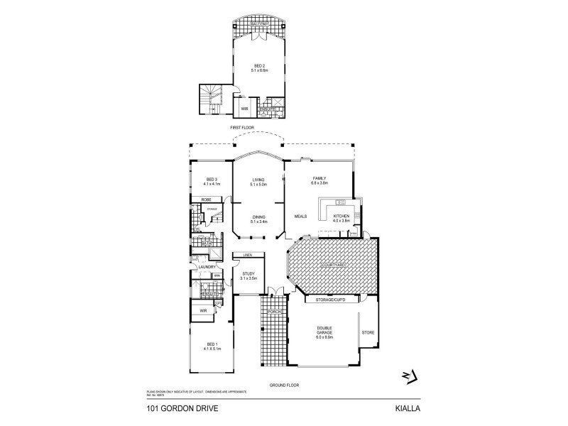 101 Gordon Drive, Kialla VIC 3631 Floorplan