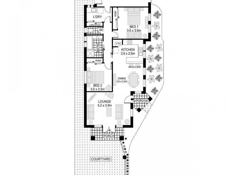 1/188 Knight Street, Shepparton VIC 3630 Floorplan