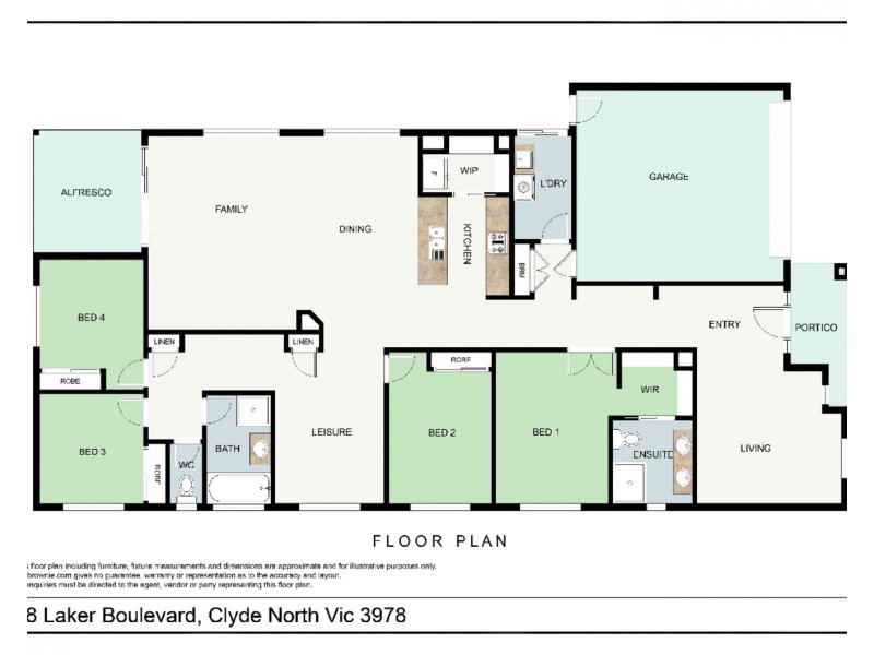 38  Laker Boulevard, Clyde North VIC 3978 Floorplan