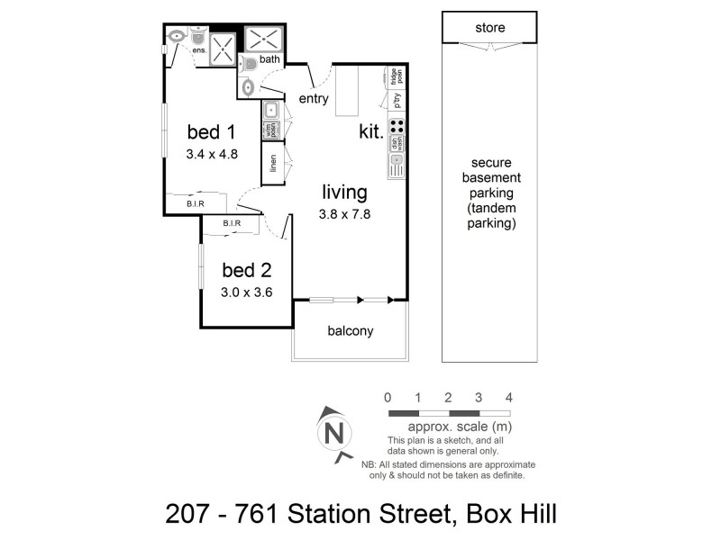 207/761 Station Street, Box Hill VIC 3128 Floorplan
