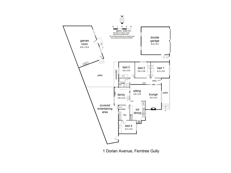 1 Dorian Avenue, Ferntree Gully VIC 3156 Floorplan