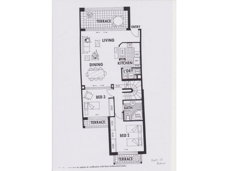Villas De La Mer 17/4 – 6 Markwell Avenue, Surfers Paradise QLD 4217 Floorplan