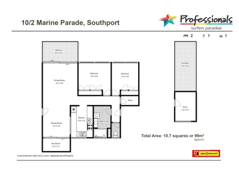 Windemere/2 Marine Parade, Southport QLD 4215 Floorplan