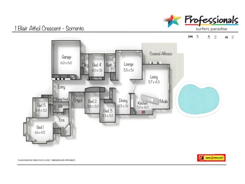 1 Blair Athol Crescent, Sorrento QLD 4217 Floorplan