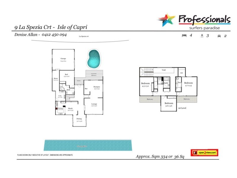 9 La Spezia Court, Surfers Paradise QLD 4217 Floorplan