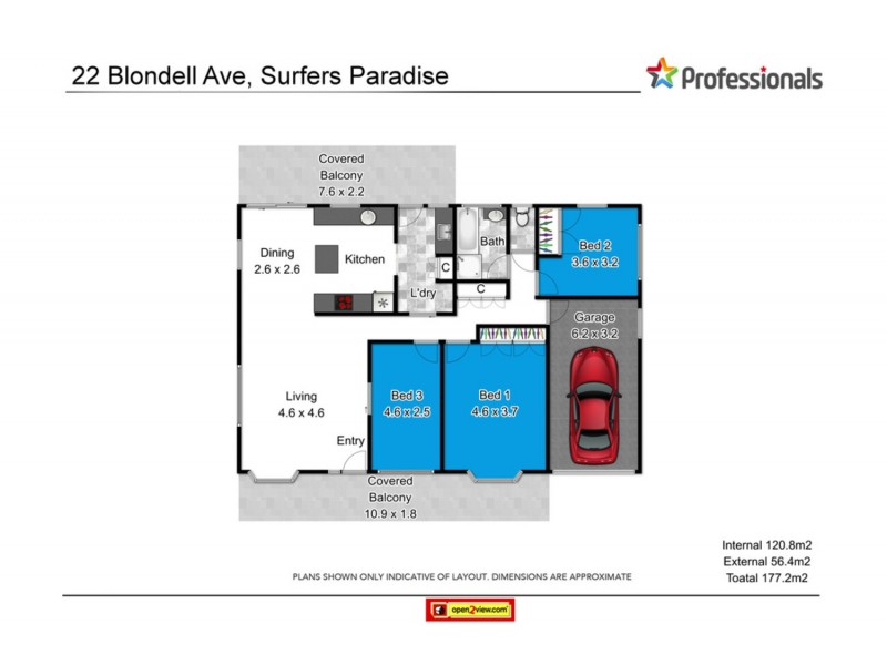 22 Blondell Avenue, Surfers Paradise QLD 4217 Floorplan