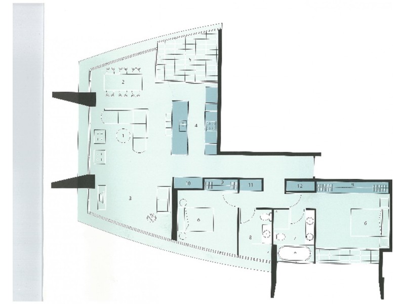 2101/4 Wahroonga Place, Surfers Paradise QLD 4217 Floorplan