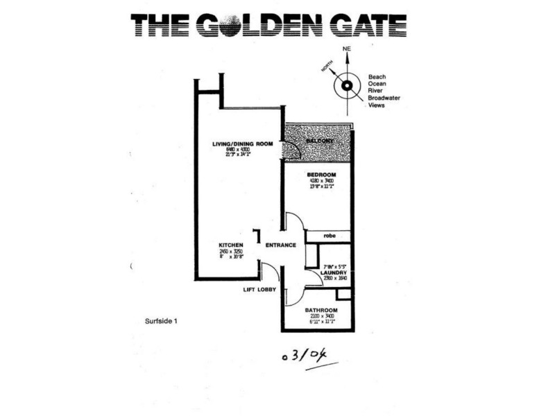 1103/3422 Surfers Paradise Boulevard, Surfers Paradise QLD 4217 Floorplan