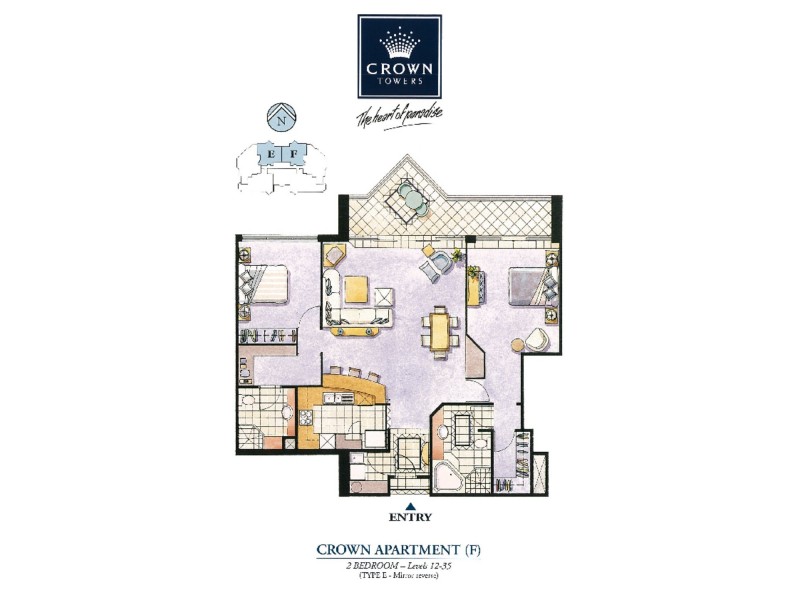 Crown Towers 5 Palm Avenue, Surfers Paradise QLD 4217 Floorplan
