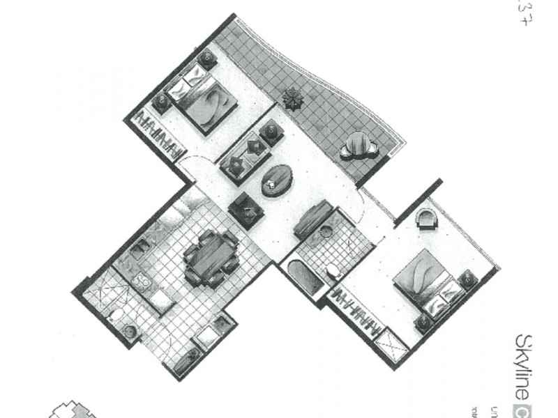 Chevron Renaissance/23 Ferny Avenue, Surfers Paradise QLD 4217 Floorplan